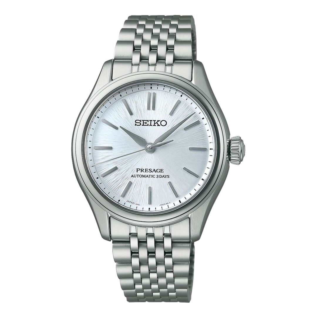 Seiko Presage SPB521J1 Classic Series 'Aijiro' Automatic (36mm) Light Indigo Dial / Stainless Steel Bracelet