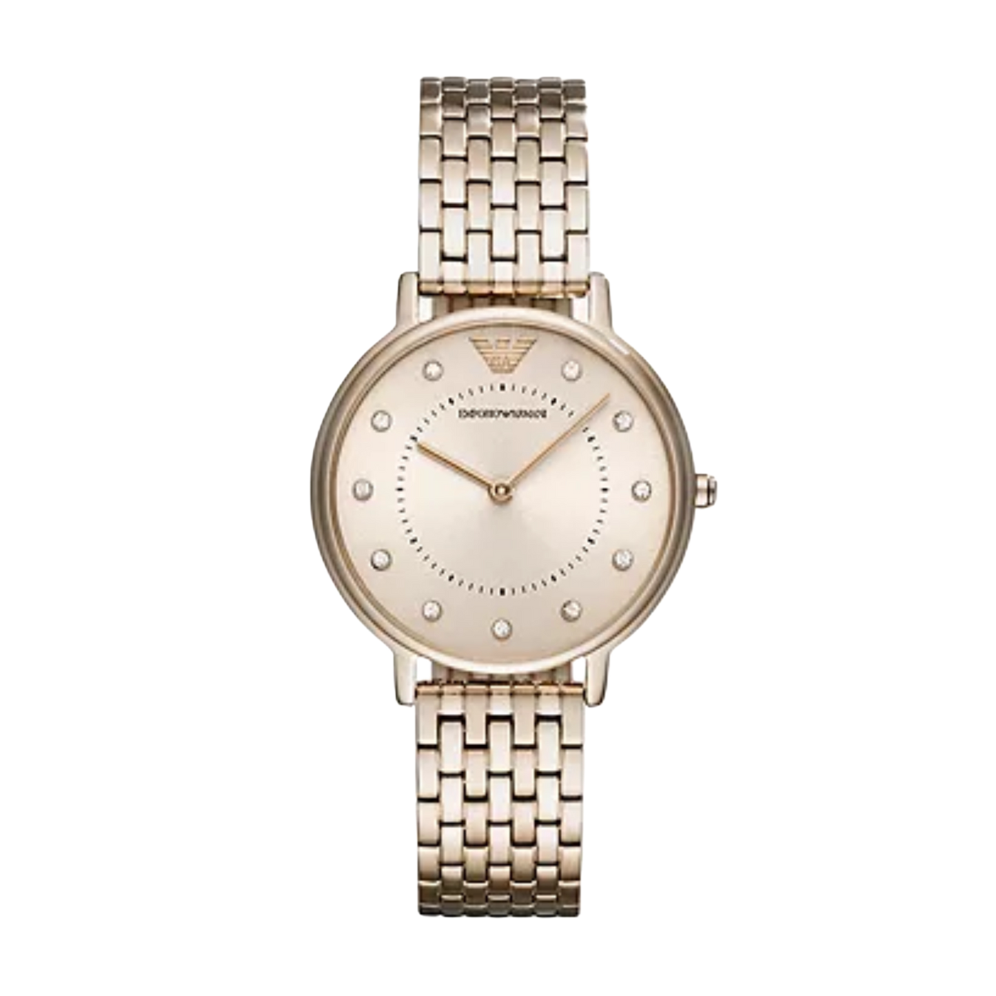 Emporio Armani AR11062 Rose Gold Dial 32mm Stainless Steel Bracelet Women's Watch