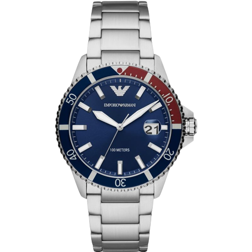 Emporio Armani AR11339 Blue Dial Stainless Steel Bracelet Men's Watch