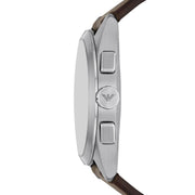 Emporio Armani AR11482 Brown Dial Brown Leather Strap Chronograph Men's Watch