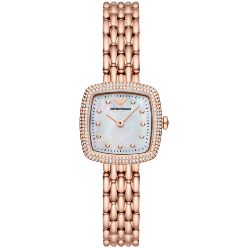 Emporio Armani AR11496 Mother of Pearl Dial Rose Gold Bracelet Women's Watch