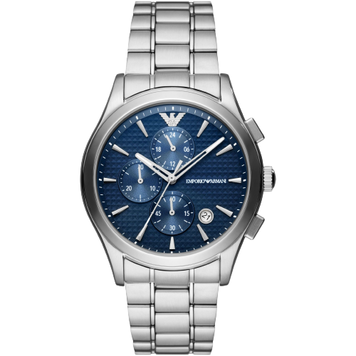 Emporio Armani AR11528 Blue Dial Stainless Steel Bracelet Chronograph Men's Watch