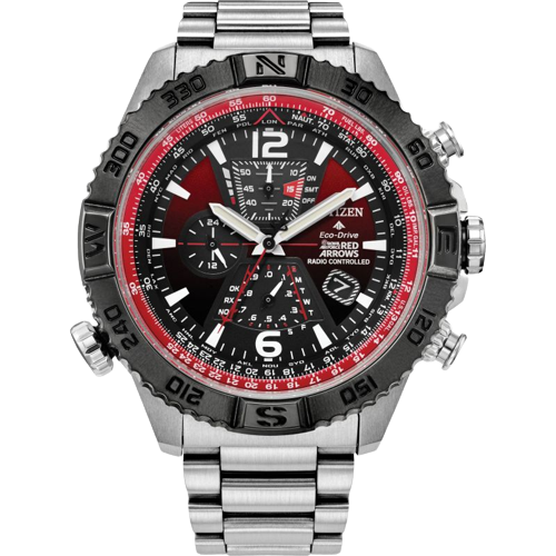 Citizen AT8226-59X Red Arrows Radio Controlled Chronograph  Navihawk A.T Anti-Reflective Sapphire Crystal Men’s Watch