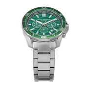 Armani Exchange AX1957 44mm Green Chronograph Dial Stainless Steel Bracelet Men's Watch