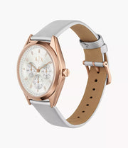 Armani Exchange AX5660 Silver Dial Silver Fabric Strap Women's Watch