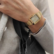 Casio LTP-V007G-9EUDF Cartier Tank Style Analog Quatrtz Gold Stainless Steel Women’s Watch