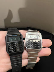 Casio Vintage Calculator White / Stainless Steel Bracelet  CA-500WE-7B Men's & Women’s Watch