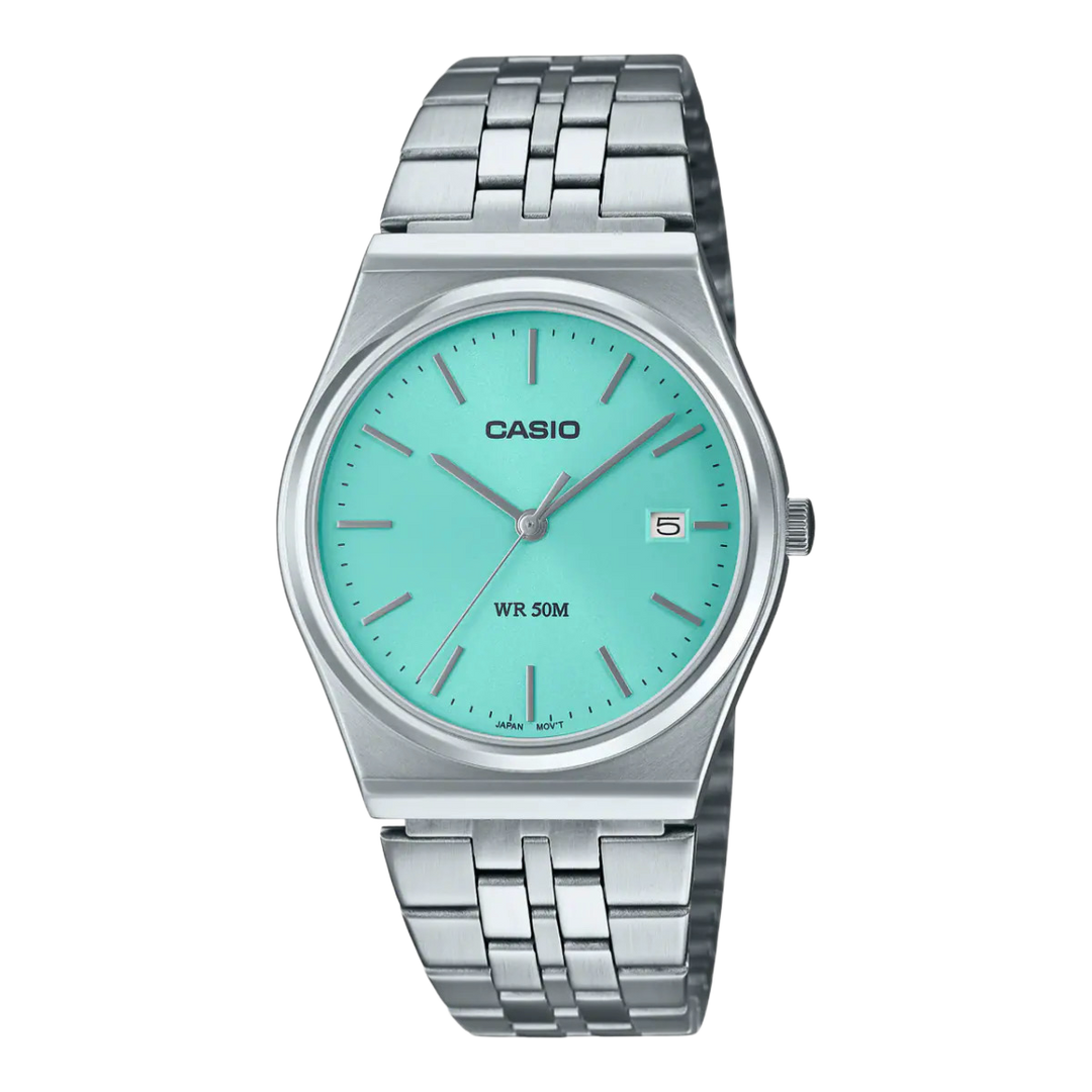 Casio Analogue MTP-B145D-2A1VEF Quartz stainless steel tiffany blue dial Men & Women Watch