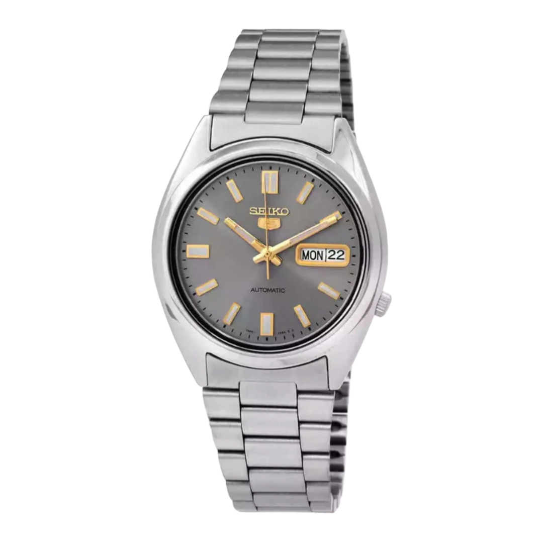 Seiko 5 Automatic SNXS75K1 ‘Rare model’ Silver Grey Sunburst Dial Men's Watch