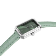Tissot SRV Quartz (21.8mm) T1601101609300 Green Sunray Dial / Green Leather Strap Women's Watch