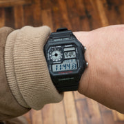 Casio AE-1200WH-1AVDF World Time Alarm Digital Men’s Resin Watch
