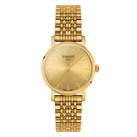 Tissot Everytime small | Gold Dial | Gold Steel Mesh Bracelet  T1092103302100 Women’s Watch