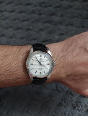 21mm Black Maikes Croc Style Genuine Leather  Replacement watch strap