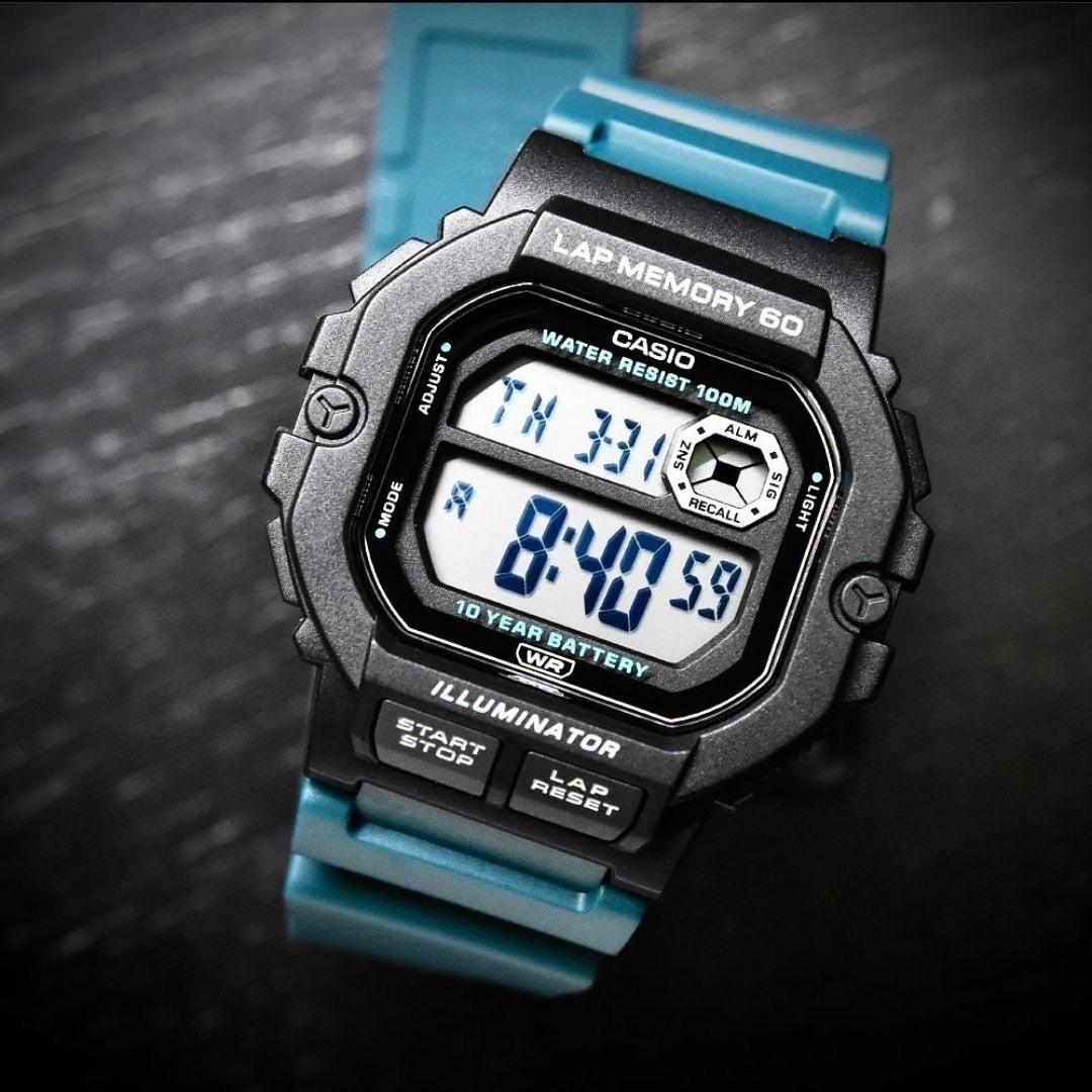 Casio WS-1400H-3AVDF Youth Series Sports Digital Resin Band Unisex Wat ...
