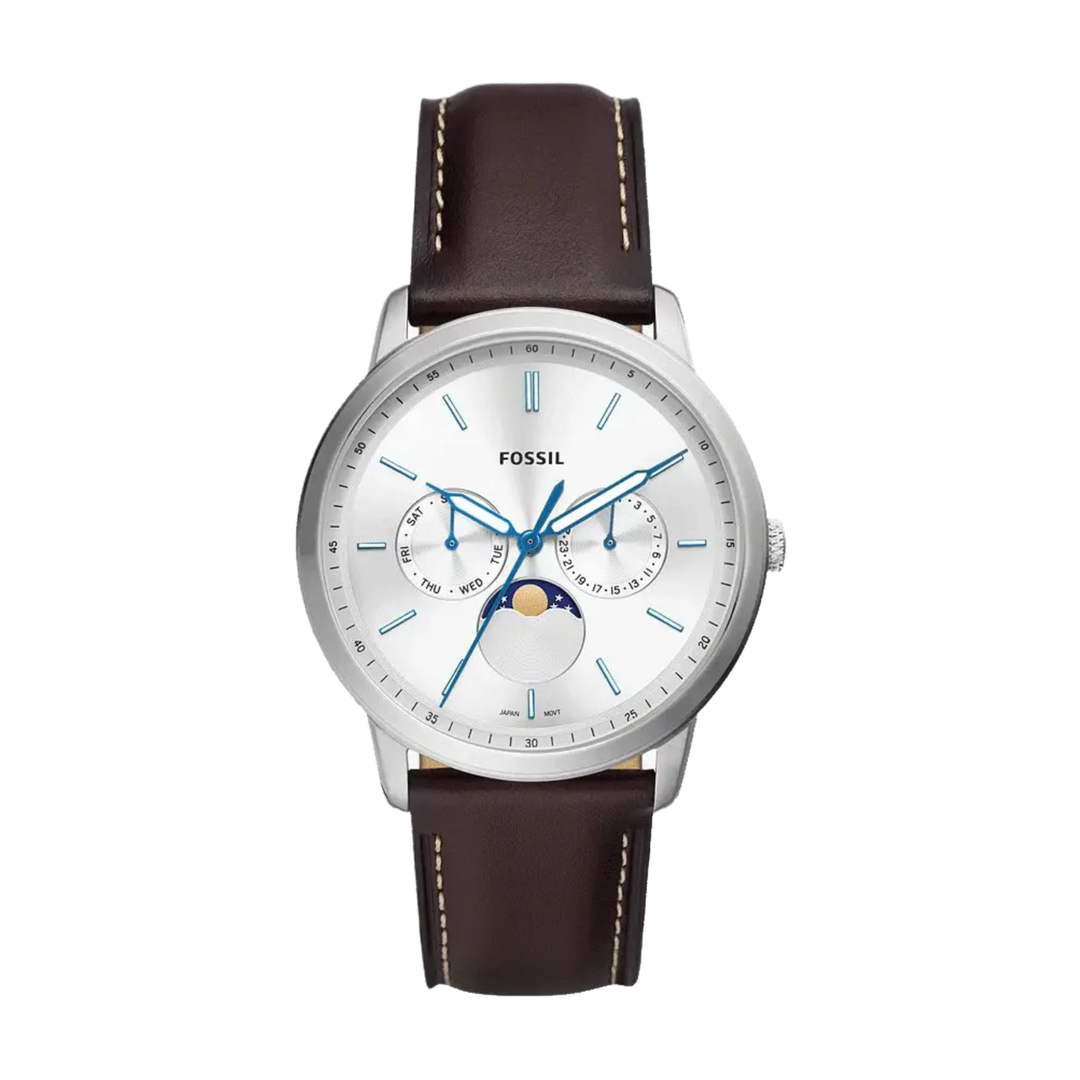 Fossil FS5905 Neutra Moonphase Chronograph Brown Leather Strap Men's Watch