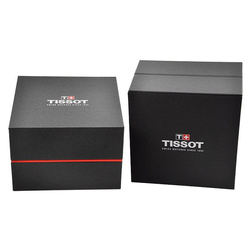 Tissot T1564103305100 Ballade 40mm Black Guilloché Dial / Gold PVD Stainless Steel Bracelet Men's Watch