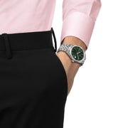 Tissot T1564101109100 Ballade 40mm Deep Green Guilloché Dial Stainless Steel Bracelet Men's Watch