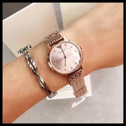 Emporio Armani AR11062 Rose Gold Dial 32mm Stainless Steel Bracelet Women's Watch