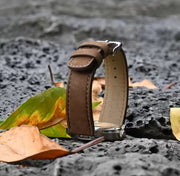 WOCCI Nubuck Top Grain Hand Made Leather |18mm, 20mm and 22mm Replacement Straps for Fossil, Citizen, Seiko, Casio etc