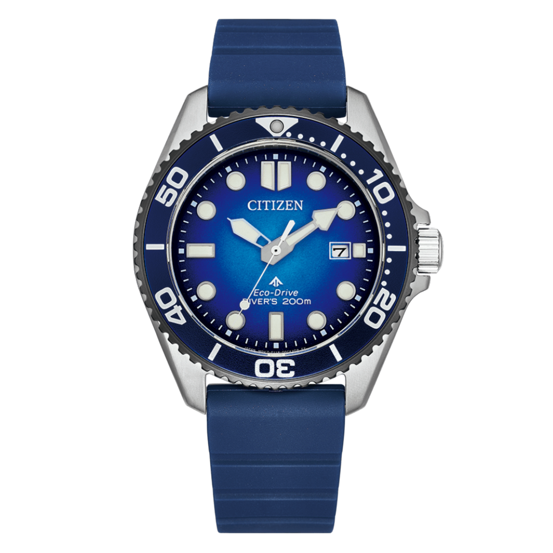 Citizen Eco-Drive Promaster Diver (41mm) BN0267-04L Blue Gradient Dial / Blue Rubber Strap Men’s Watch