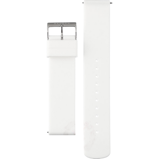 Authentic Skagen 20mm White Silicone Strap Quick Release Watchband for Seiko,Citizen, Skagen, Fossil etc