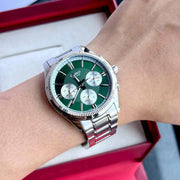 Casio MTP Series Analogue MTP-1375D-3AV Quartz Multi-function  (38.5mm) Forest Green Sunray Dial / Stainless Steel Bracelet