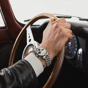 Timex Marlin Chronograph ‘Panda’ TW2W10400 Tachymeter (40mm) Silver Dial / Stainless Steel Bracelet Men’s Watch