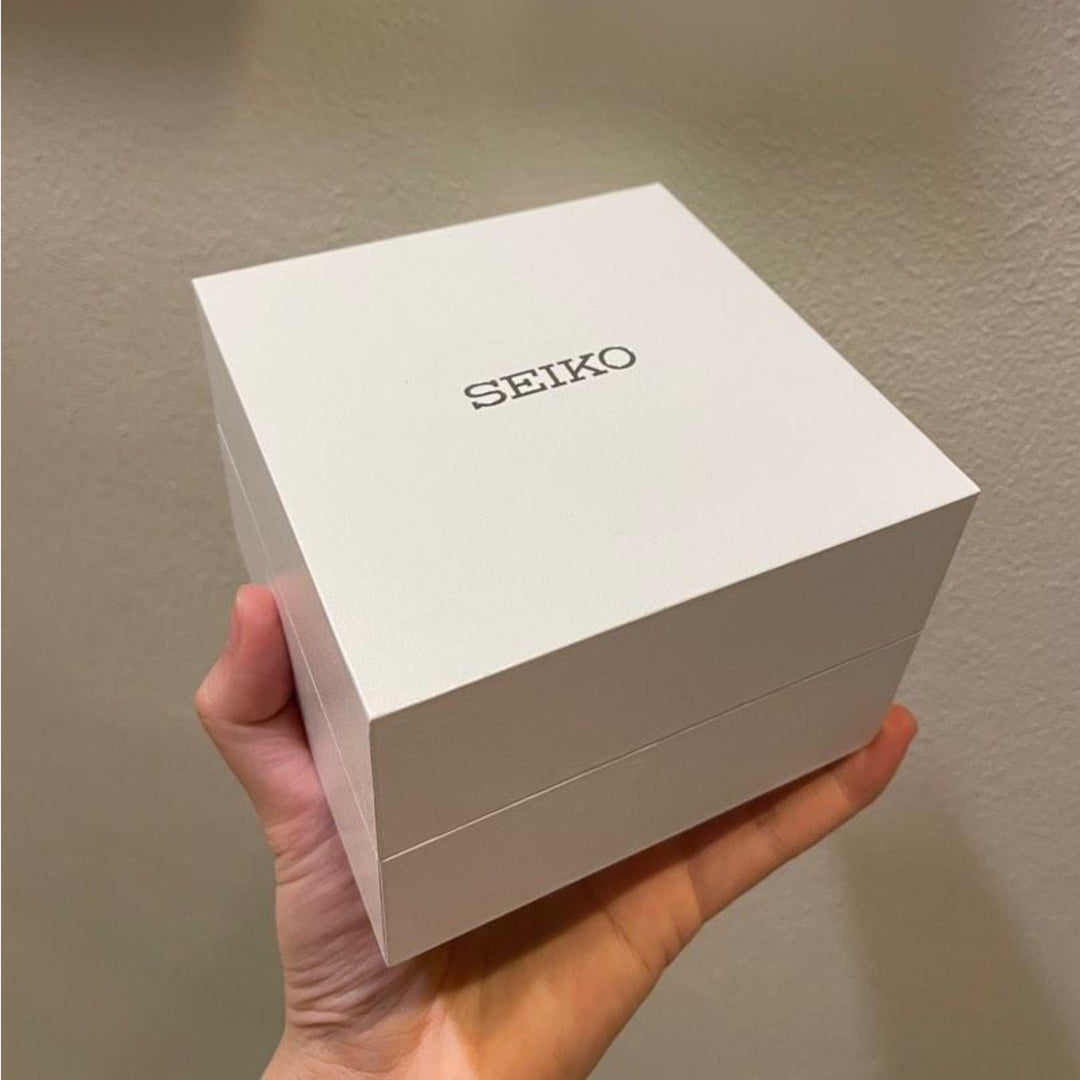 Seiko Essentials (Tank) SWR103P1 Analog Sapphire Crystal Leather Strap Men’s Watch