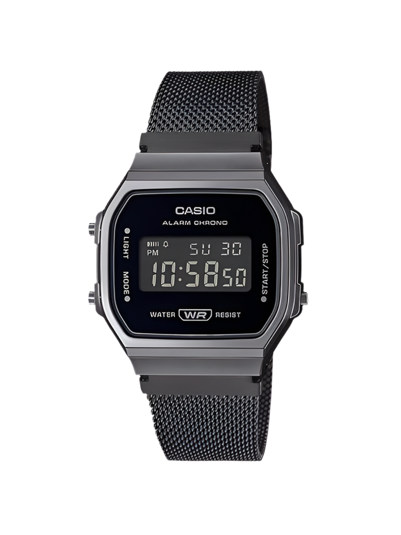 Casio A168WEMB-1BDF Vintage Digital Stainless Steel Men & Women Watches