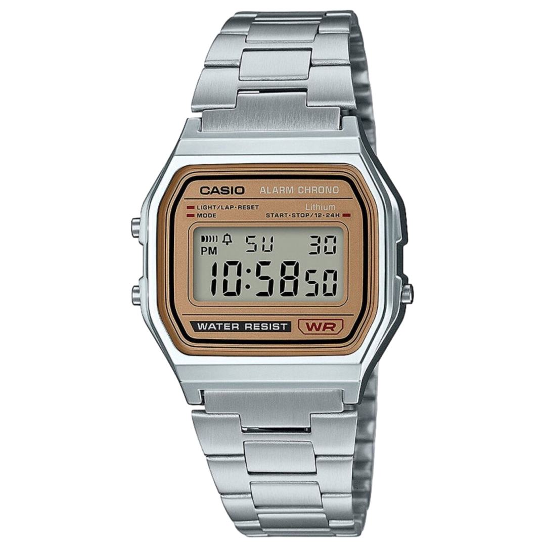 Casio Vintage A158WEA-9EF Digital ‘New’ Stainless Steel Alarm Timer Men’s/Women’s Watch