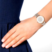 Emporio Armani AR1926 Crystal Dial Two Tone Bracelet Women's Watch
