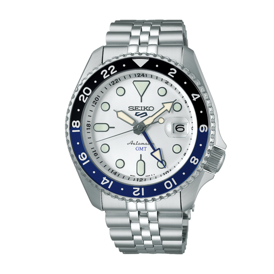 Seiko 5 Sports SSK033K1 Arctic White Dial ‘New’ GMT SKX Re-Interpretation Automatic Men's Watch