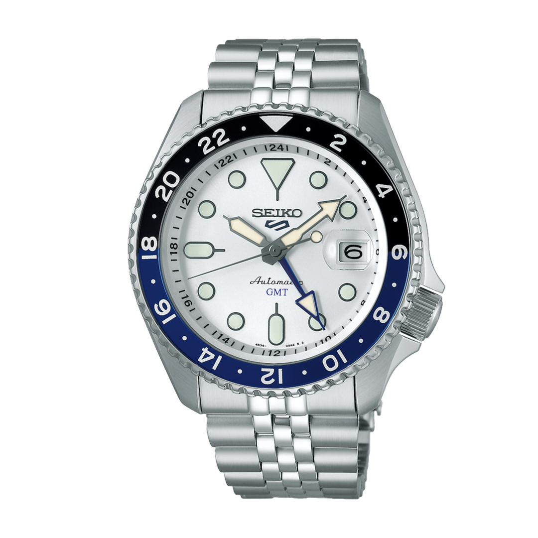 Seiko 5 Sports SSK033K1 Arctic White Dial ‘New’ GMT SKX Re-Interpretation Automatic Men's Watch