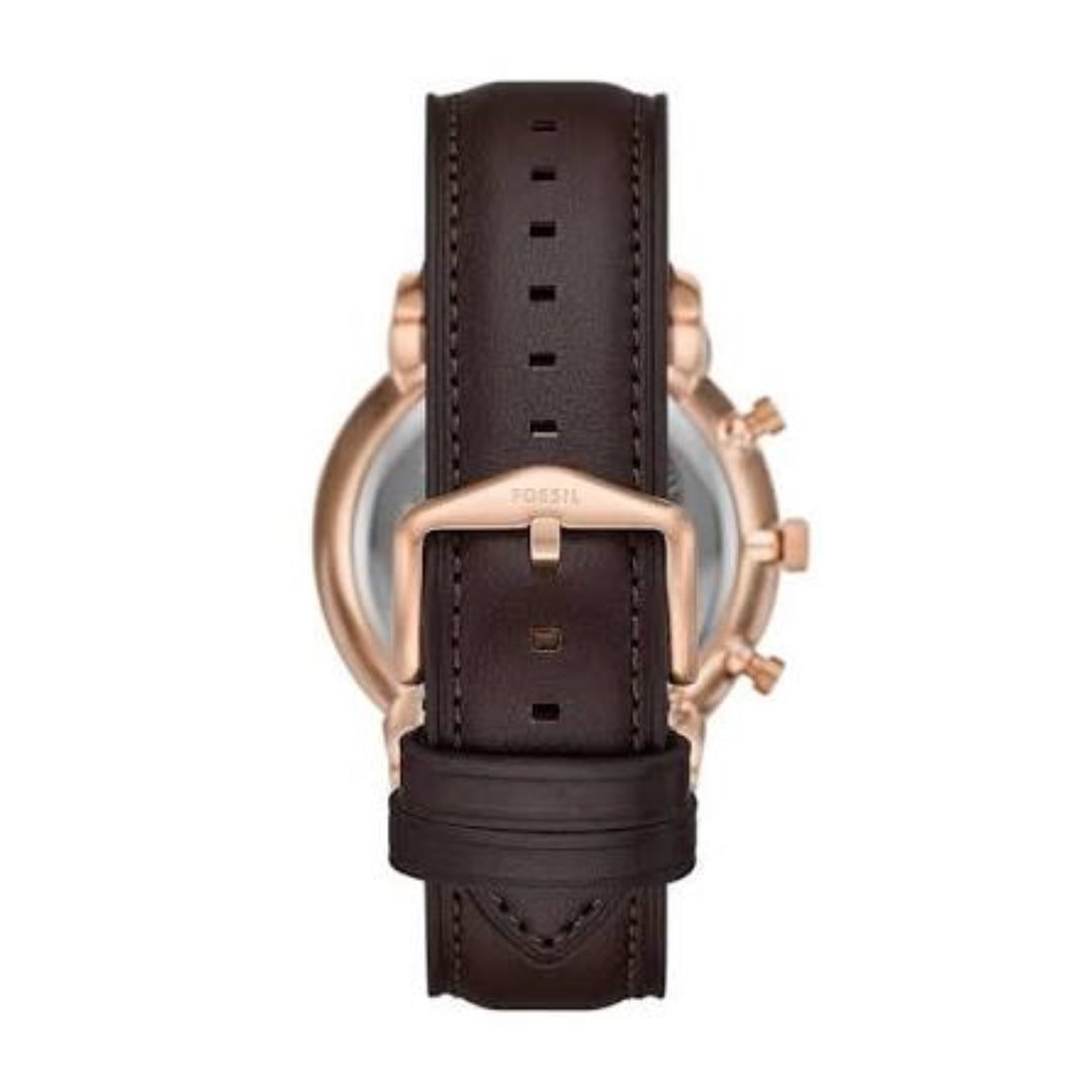 Fossil FS6073 Neutra Chronograph 44mm Green Dial Rose Gold Bezel Men's Watch