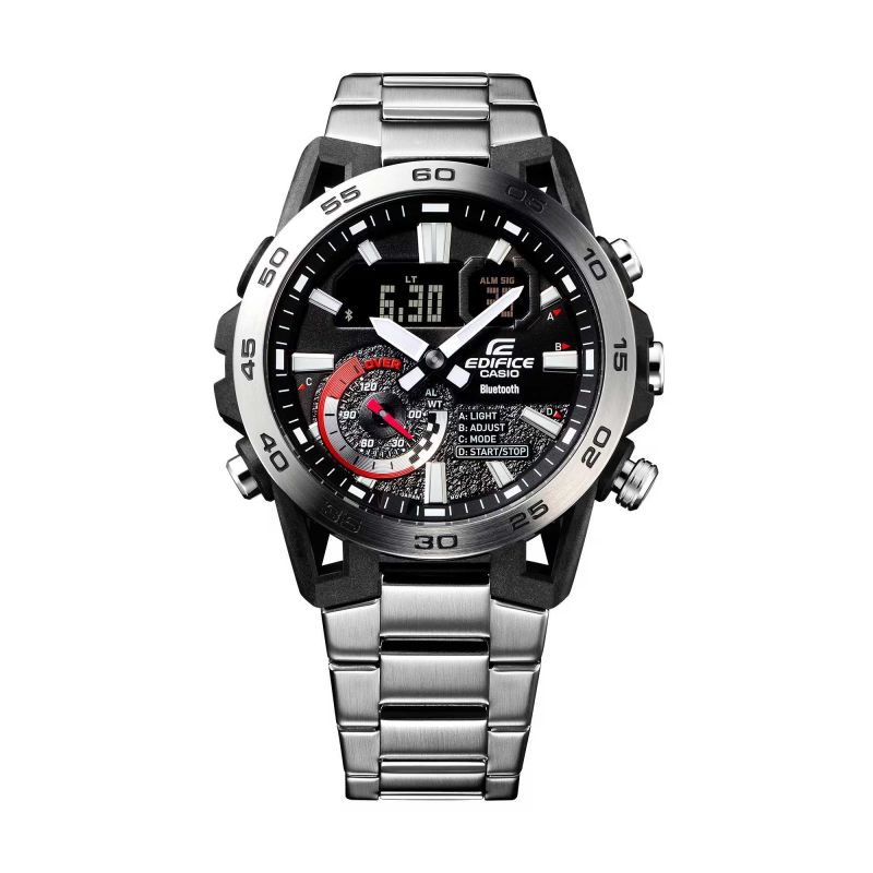 Casio ECB-40D-1AEF Edifice Sospensione Stainless Steel Bracelet Men's Watch - mzwatcheslk srilanka