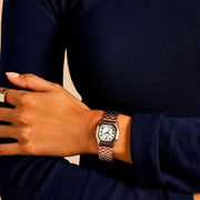 Fossil ES5386 Harlow (27mm) Cream Dial / Rose Gold-Tone Stainless Steel Bracelet Women's Watch