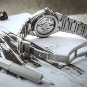 Casio EFK-100 Series EFK-100D-7ADR Mechanical (39mm) Electro White Dial / Stainless Steel Bracelet Men’s Watch