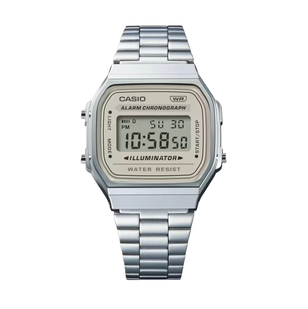 Casio A168WA-8A Vintage Digital Stainless Steel Men & Women Watches