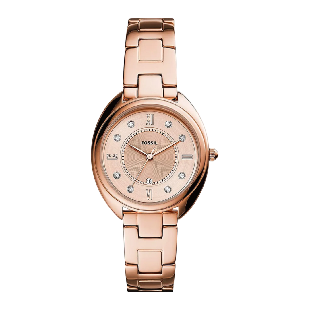 Fossil ES5070 Gabby Crystal Accents Rose Gold Tone Stainless Steel Quartz Women's Watch