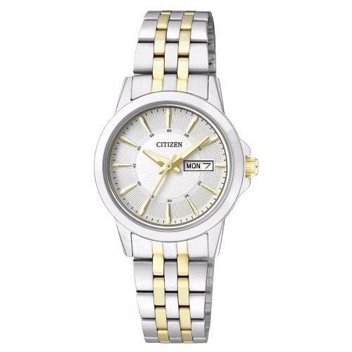 Citizen EQ0608-55A Quartz White Dial two tone Women's Watch