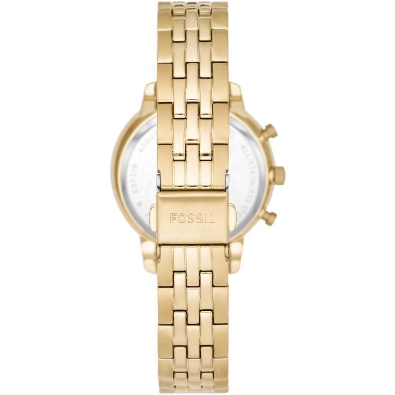 Fossil ES5219 Neutra Gold Chronograph Dial Gold Stainless Steel Bracelet Women's Watch