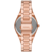 Fossil ES5258 Scarlette Rose Gold Dial Rose Gold Stainless Steel Bracelet Women's Watch