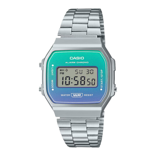 Casio A168WER-2A Vintage Digital Stainless Steel Quartz Men's & Women's Watch