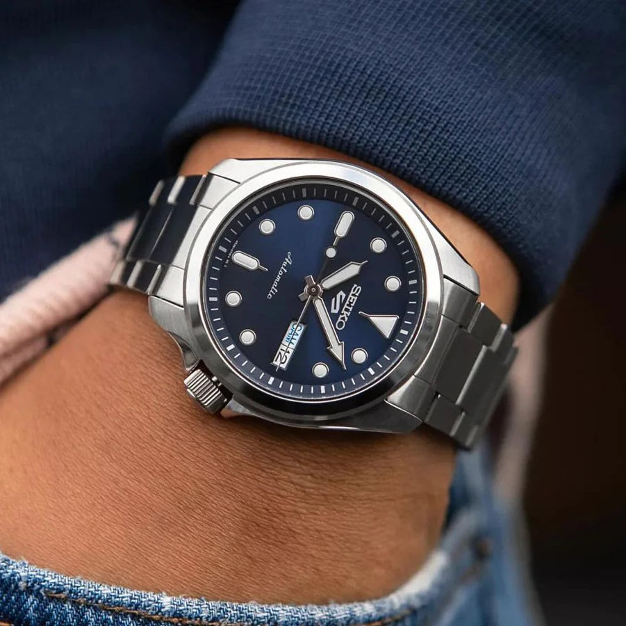 Seiko 5 Sports SRPE53K1 Automatic ‘Gentleman’ Blue Dial Stainless Steel Bracelet Men's Watch