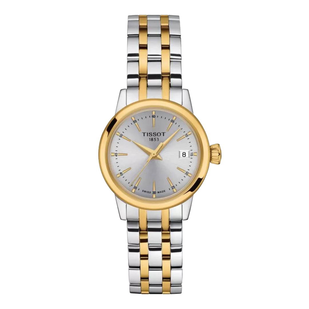 Tissot T-Classic Dream T1292102203100 Silver Dial Two Tone Stainless Women's Watch