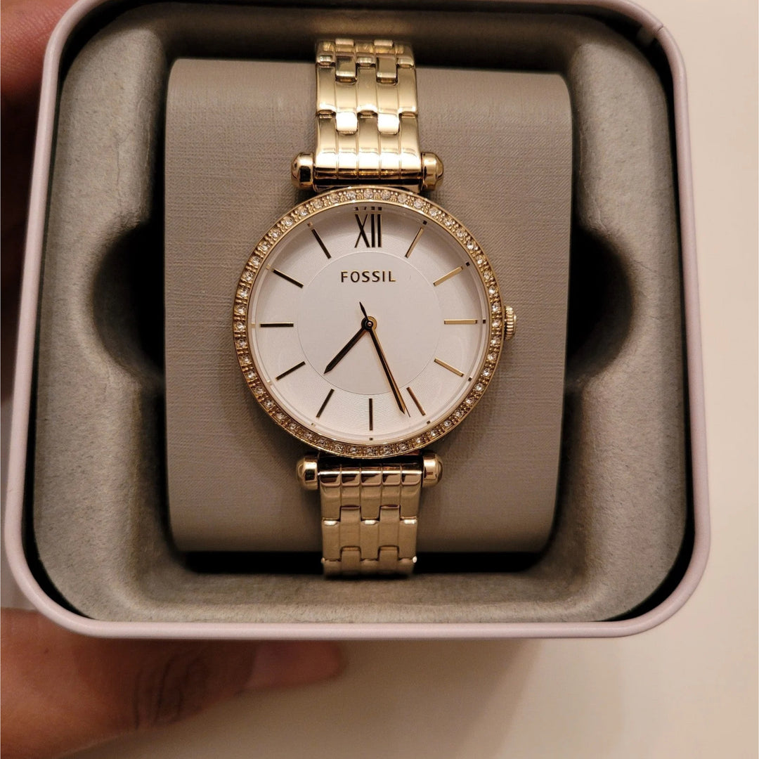 Fossil Tillie BQ3498 Three-Hand Gold-Tone Stainless Steel Women's Watch