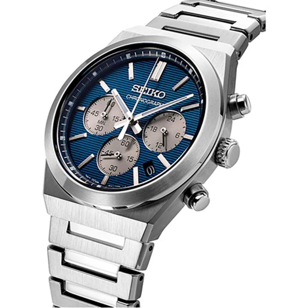 Seiko Discover More SSB453P1 ‘PRX Style’ Chronograph Quartz Blue Dial Sapphire Crystal Men's Watch