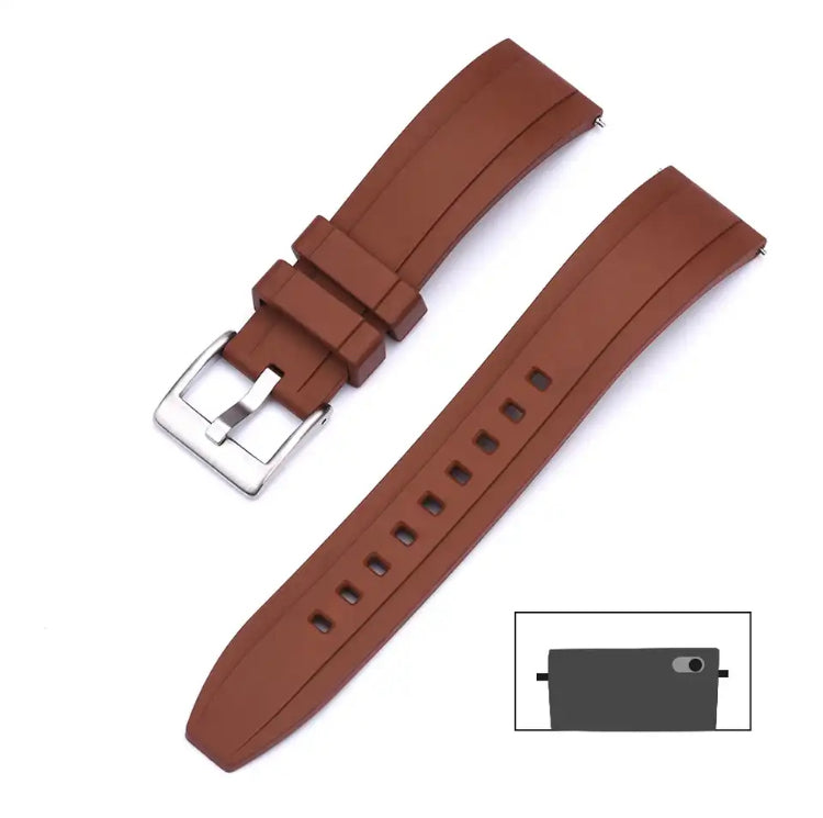 Premium Grade Vulcanized FKM (Flex) Rubber Watch Strap 20mm 22mm and 24mm Quick Release Watchbands for Seiko and other Divers
