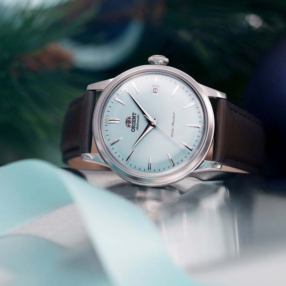 Orient Bambino RA-AC0M14L Sky Blue (Limited Edition), Leather Strap 38mm Automatic Men's Watch