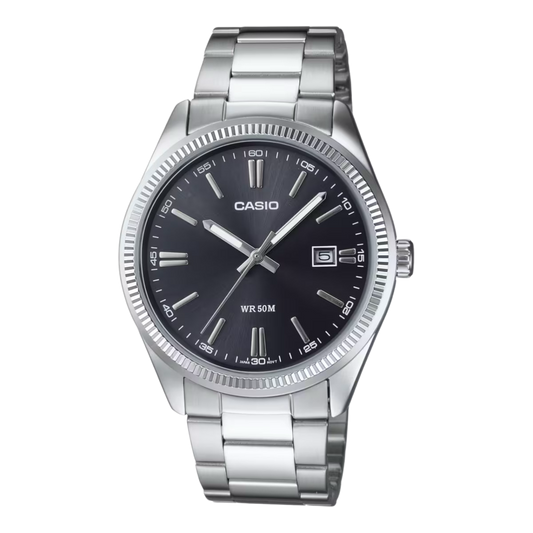 Casio MTP-1302D-1A1 Enticer Black Analog Men's Watch